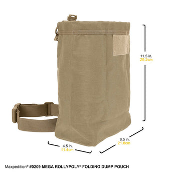 MAXPEDITION Mega Rollypoly large folding utility pouch 0209 - Black, OD Green, or Khaki
