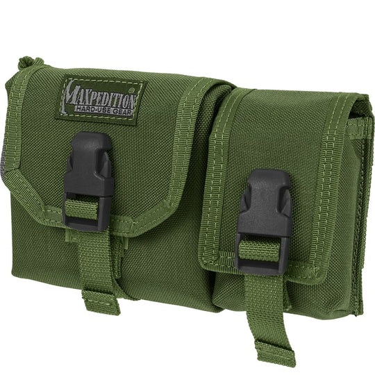 MAXPEDITION Tear Away Waterproof Map Case with GPS/Compass/Strobe Pouch - 0251G - OD Green