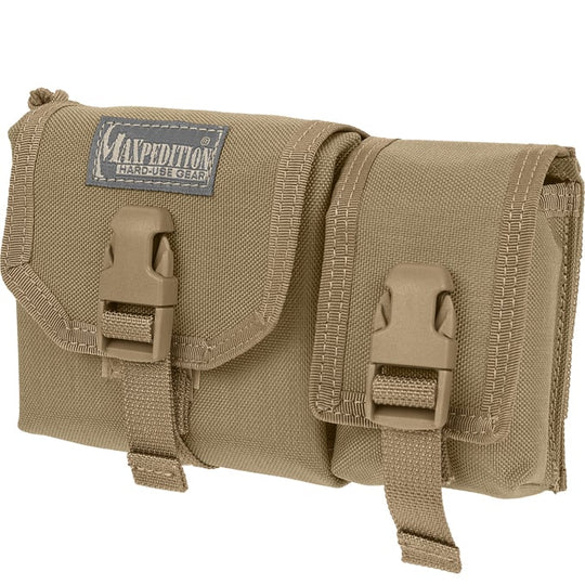 MAXPEDITION Tear Away Waterproof Map Case with GPS/Compass/Strobe Pouch - 0251K - Khaki