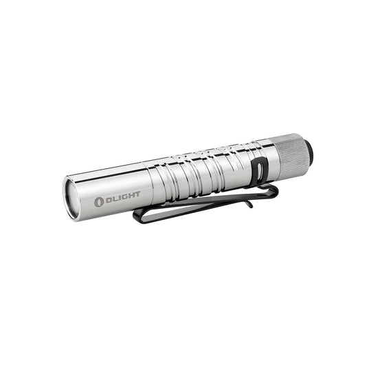 Olight I3T EOS Dual-Output Slim EDC Flashlight - Philips LUXEON TX CW LED - 180 Lumens - Includes 1 x AAA - Polished Stainless
