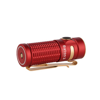 Olight Baton 3 Rechargeable LED Flashlight - 1200 Lumens - Luminus SST40 - Includes 1 x 16340 - Available in Black, Red, and Limited Edition Colors - Standard or Premium