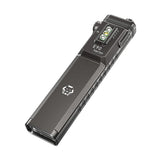 RovyVon Angel Eyes E90 USB-C Rechargeable EDC LED Flashlight - 3500 Lumens - 650nm Red Side Light - 365nm UV Side Light - Uses Built-in 3000mAh Li-ion Battery Pack - Gunmetal