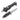 Underwater Kinetics 30084 Blue Tang HYDRALLOY Knife- 5in Double Edge Blade - Drop Point - Black - Sheath Included