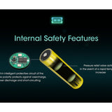 Nitecore NL1836 18650 3600mAh 3.6V Protected Lithium Ion (Li-ion) Button Top Battery