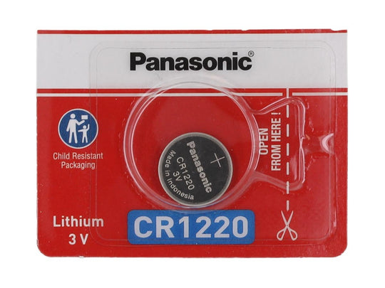 Panasonic CR1220 3V Lithium Coin Cell - 1 Piece