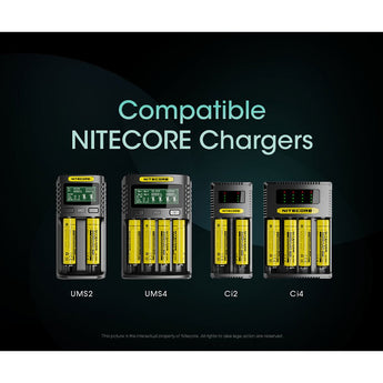 Nitecore NL1836HP 18650 3600mAh 3.6V Protected High Drain 8A Lithium Ion (Li-ion) Button Top Battery