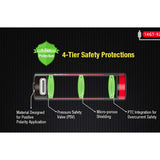 Klarus 14GT-92UR 14500 920mAh 3.7V Protected Lithium Ion (Li-Ion) High-Drain 3A Button Top Battery with USB-C Charging Port