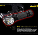 Nitecore HC35 Rechargeable LED Headlamp - 4 x CREE XP-G3 S3 - 2700 Lumens - Includes 1 x 21700
