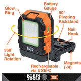 Klein Tools MODbox USB-C Rechargeable Area Light - 1000 Lumens - Uses Built-in 10000mAh Li-ion Battery Pack