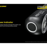 Nitecore HC35 Rechargeable LED Headlamp - 4 x CREE XP-G3 S3 - 2700 Lumens - Includes 1 x 21700