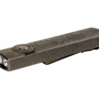 Olight Arkfeld Pro Rechargeable LED Flashlight - 1300 Lumens - Cool White or Neutral White LED - 365nm UV - 520nm Green Laser - Uses Built-in 1500mAh Li-Poly Battery Pack - Black and Additional Colors