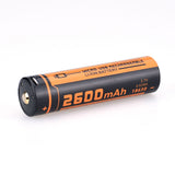 Fitorch UC26R 18650 2600mAh 3.7V Protected Lithium Ion (Li-ion) Button Top Battery