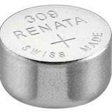 Renata 309 MP 80mAh 1.55V Silver Oxide Coin Cell Battery - 1 Piece Tear Strip, Sold Individually