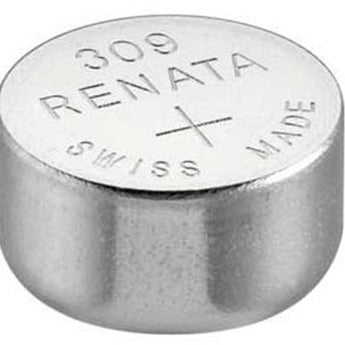 Renata 309 MP 80mAh 1.55V Silver Oxide Coin Cell Battery - 1 Piece Tear Strip, Sold Individually