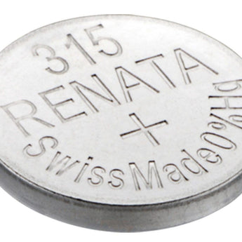 Renata 315 MPS 19mAh 1.55V Silver Oxide Coin Cell Battery - 1 Piece Tear Strip, Sold Individually
