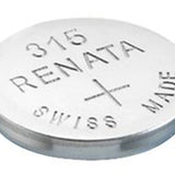 Renata 315 MP 19mAh 1.55V Silver Oxide Coin Cell Battery - 1 Piece Tear Strip, Sold Individually