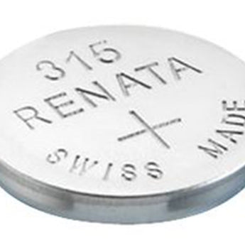 Renata 315 MP 19mAh 1.55V Silver Oxide Coin Cell Battery - 1 Piece Tear Strip, Sold Individually