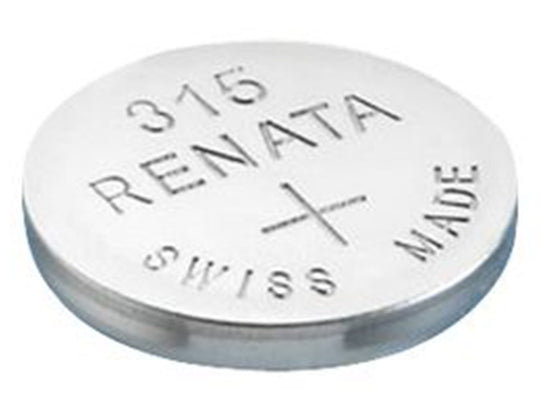Renata 315 MP 19mAh 1.55V Silver Oxide Coin Cell Battery - 1 Piece Tear Strip, Sold Individually