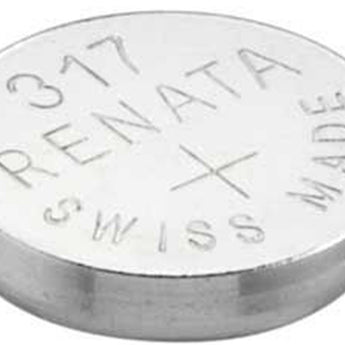 Renata 317 MP 10.5mAh 1.55V Silver Oxide Coin Cell Battery - 1 Piece Tear Strip, Sold Individually