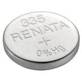 Renata 335 MPS 6mAh 1.55V Silver Oxide Coin Cell Battery - 1 Piece Tear Strip, Sold Individually