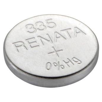 Renata 335 MPS 6mAh 1.55V Silver Oxide Coin Cell Battery - 1 Piece Tear Strip, Sold Individually