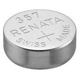 Renata 357 MP (76A) 160mAh 1.55V Silver Oxide Coin Cell Battery - 1 Piece Tear Strip, Sold Individually