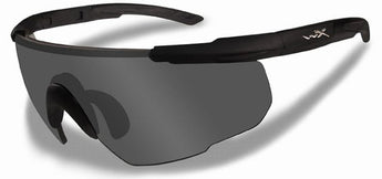 Wiley X Saber Advanced Changeable Sunglasses with High Velocity Protection - Matte Black Frame with Smoke Grey Lenses (302)