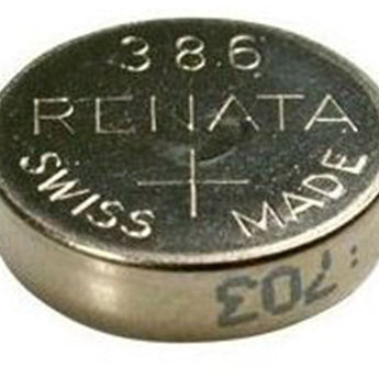 Renata 386 MP 45mAh 1.55V Silver Oxide Coin Cell Battery - 1 Piece Tear Strip, Sold Individually