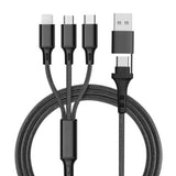 SZX 3-in-1 Universal Charging Cable - with Lightning, Micro-USB, and USB-C