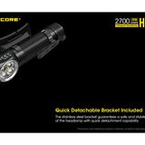 Nitecore HC35 Rechargeable LED Headlamp - 4 x CREE XP-G3 S3 - 2700 Lumens - Includes 1 x 21700