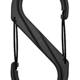 Nite Ize S-Biner SBP4-03-01BG - Plastic Double-Gated Carabiner Clip - #4 - Black with Black Gates