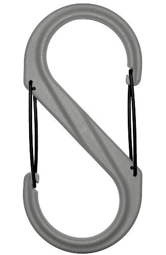 Nite Ize S-Biner SBP4-03-26BG - Plastic Double-Gated Carabiner Clip - #4 - Foliage Green with Black Gates