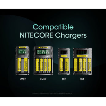 Nitecore NL1836 18650 3600mAh 3.6V Protected Lithium Ion (Li-ion) Button Top Battery