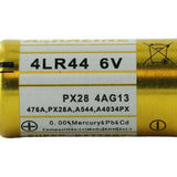 Exell A28PX 28A 6V Alkaline Industrial Battery for Pet Collars, Headlamps, Cameras - Equivalent to 4LR44, PX28, 544 - Tear Strip