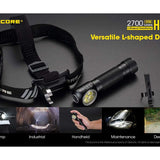 Nitecore HC35 Rechargeable LED Headlamp - 4 x CREE XP-G3 S3 - 2700 Lumens - Includes 1 x 21700