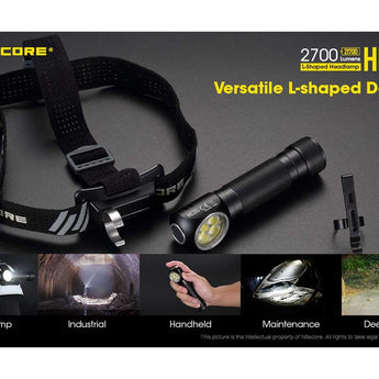 Nitecore HC35 Rechargeable LED Headlamp - 4 x CREE XP-G3 S3 - 2700 Lumens - Includes 1 x 21700
