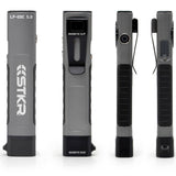 STKR LP EDC 5.0 USB-C Rechargeable Low Profile Flashlight - 500 Lumens - Uses Built-in Li-ion Battery Pack