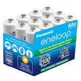 Panasonic Eneloop AA 2000mAh 1.2V Low Self Discharge Nickel Metal Hydride (NiMH) Rechargeable Batteries (BK-3MCCA12SA) - Box of 12