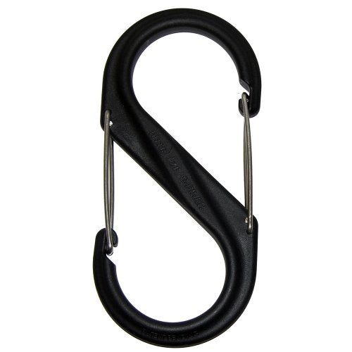 Nite Ize S-Biner SBP4-03-01 - Plastic Double-Gated Carabiner Clip - #4 - Black