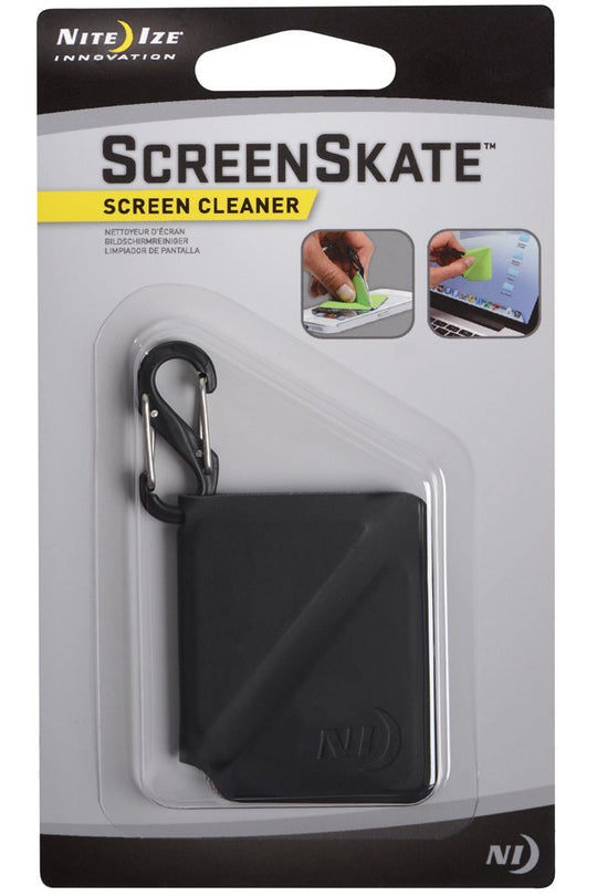 Nite Ize Screen Skate Microfiber Screen Cleaner with S-Biner - Black (SSK-01-R7)
