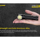 Nitecore HC35 Rechargeable LED Headlamp - 4 x CREE XP-G3 S3 - 2700 Lumens - Includes 1 x 21700
