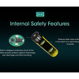 Nitecore NL1836HP 18650 3600mAh 3.6V Protected High Drain 8A Lithium Ion (Li-ion) Button Top Battery