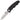 SOG Zoom Mini Folding Knife - 3.15-inch Straight Edge, Tanto - Satin Finish - Black Handle - Boxed (ZM1003-BX)