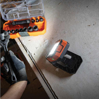 Klein Tools MODbox USB-C Rechargeable Area Light - 1000 Lumens - Uses Built-in 10000mAh Li-ion Battery Pack