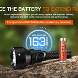Acebeam T29 - 163 Hour Runtime Battery Slide