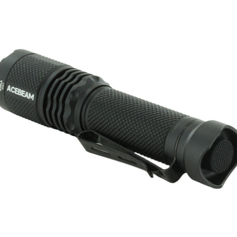 Acebeam Tac AA 2.0, Black - Back Left Diagonal View