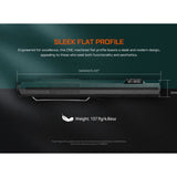 Acebeam UC25 All-in-One Flat Flashlight - Cool White, High-CRI, and UV Light - Green Laser - USB-C Rechargeable 3000mAh Li-Poly Battery - Black or Teal