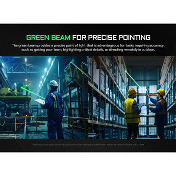 Acebeam UC25 All-in-One Flat Flashlight - Cool White, High-CRI, and UV Light - Green Laser - USB-C Rechargeable 3000mAh Li-Poly Battery - Black or Teal