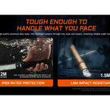 Acebeam W10 Pro USB-C Rechargeable LEP Flashlight - 750 Lumens - Includes 1 x 21700 - Black or Desert Tan