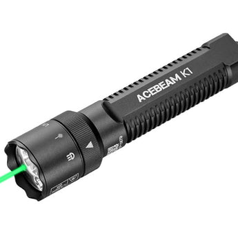 Acebeam K1 Compact LED Flashlight - 1000 Lumens - CREE XP-LR - Includes 1 x 14500 with Built-in USB-C Charging Port - Black or Teal